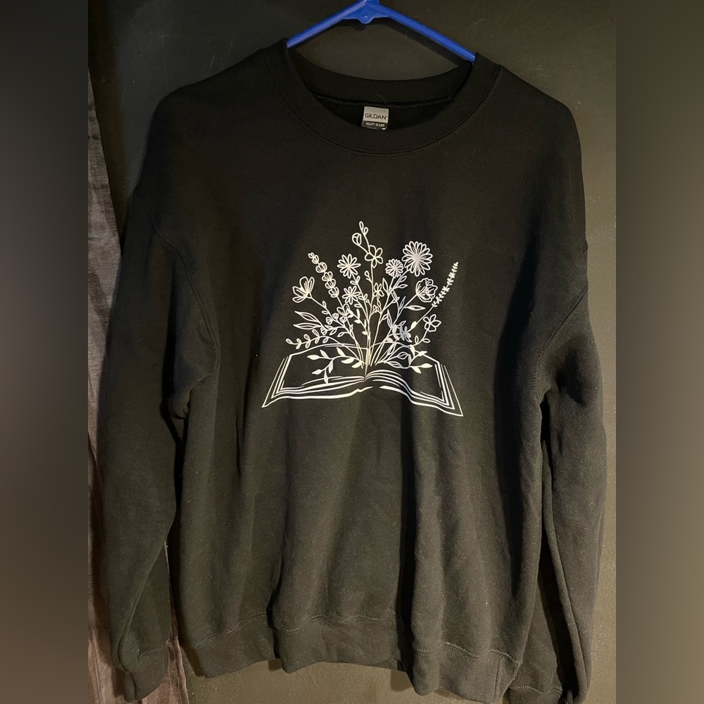 Book flower women’s sweatshirt